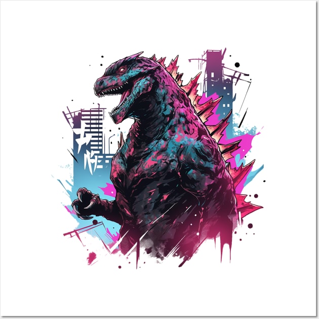 godzilla Wall Art by piratesnow